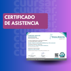Certificado de participación Cámara Argentina