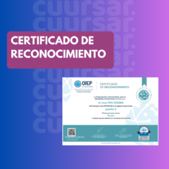 Certificado de reconocimiento OIEP